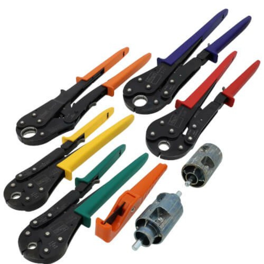 Pex Viega Pex Press Tools | Complete Pex Press Tool Set (3/8", 1/2", 5/8", 3/4", 1" Press Tools)