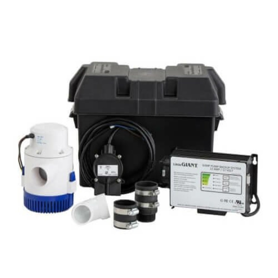 Plumbing Little Giant Battery Back Up Pumps | Spbs-10Hf Sump Pump Battery Backup System, 42 Gpm, 12Vdc, 10 Amp