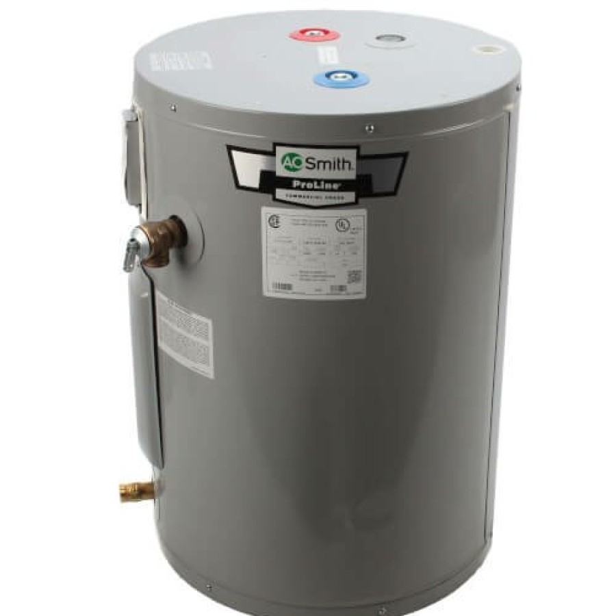 Plumbing AO Smith Residential Water Heaters | 20 Gallon Ejcs-20 Proline Residential Electric Water Heater - Compact (1Ph, 2.5Kw, 240V)