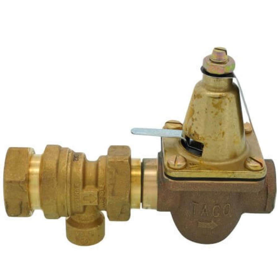 Heating Taco Combo Pressure Valves | 3/4" Brass Combination Boiler Feed Valve & Backflow (Npt X Npt)