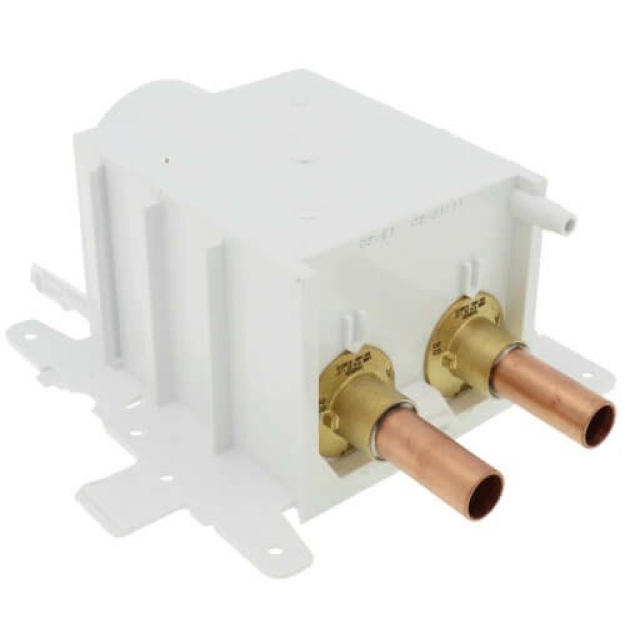 Plumbing Oatey Lavatory Outlet Boxes | Moda 3/8" Sweat 2-Valve Lavatory Supply Box W/ Hammer Arrestor & Contractor Pack