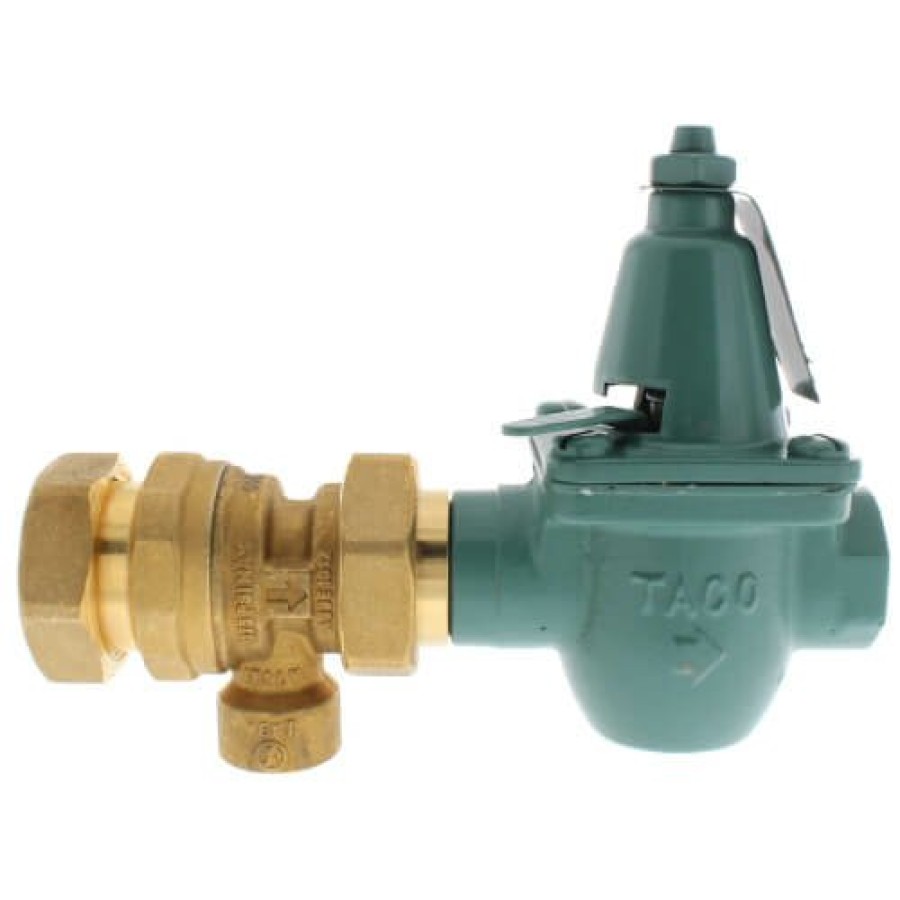 Heating Taco Combo Pressure Valves | 1/2" Cast Iron Combination Boiler Feed Valve & Backflow (Sweat X Npt)