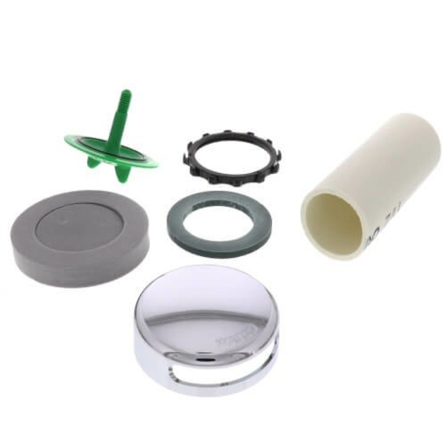 Plumbing Watco Bath Waste Kits & Parts | Innovator Flex924 Flexible Pvc Bath Waste With Lift And Turn Bathtub Stopper And Innovator Overflow (Chrome Plated)