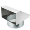 Hvac Fantech Fantech Ventilation Fans | Fml10 Fixed Metal Hood For Supply Or Exhaust, 10" Duct (Single Unit)