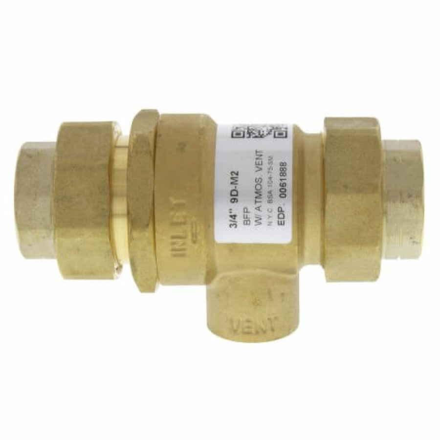 Plumbing Watts Dual Checks | 9Dm2, 3/4" Brass Dual Check Valve With Intermediate Atmospheric Vent