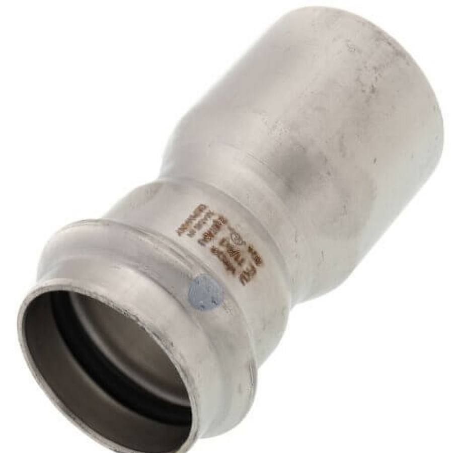 Plumbing Viega Propress 304 Stainless Steel Fittings | 1" X 1/2" Propress 304 Stainless Reducer W/ Fkm Seal (Ftg X P)