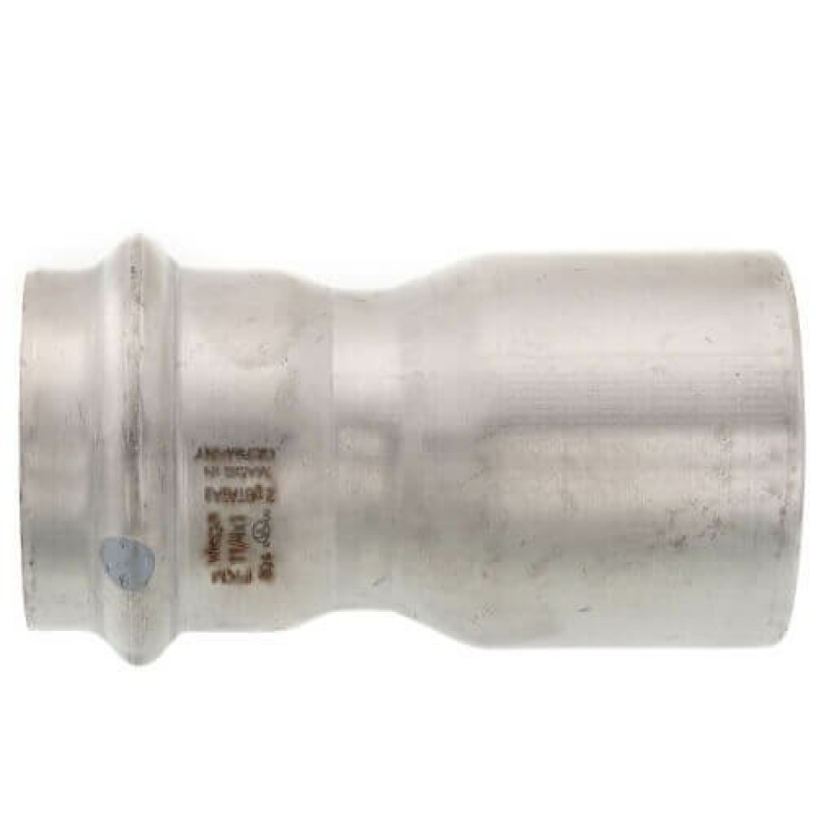 Plumbing Viega Propress 304 Stainless Steel Fittings | 1" X 1/2" Propress 304 Stainless Reducer W/ Fkm Seal (Ftg X P)