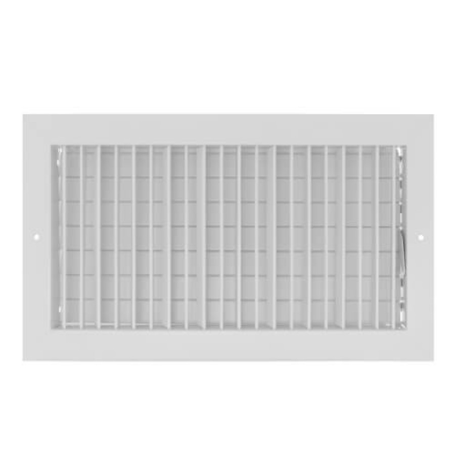 Hvac Hart & Cooley Commercial Registers & Grilles | 16" X 8" (Wall Opening Size) White Commercial Supply Register (821 Series)