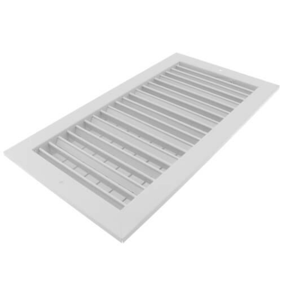 Hvac Hart & Cooley Commercial Registers & Grilles | 16" X 8" (Wall Opening Size) White Commercial Supply Register (821 Series)