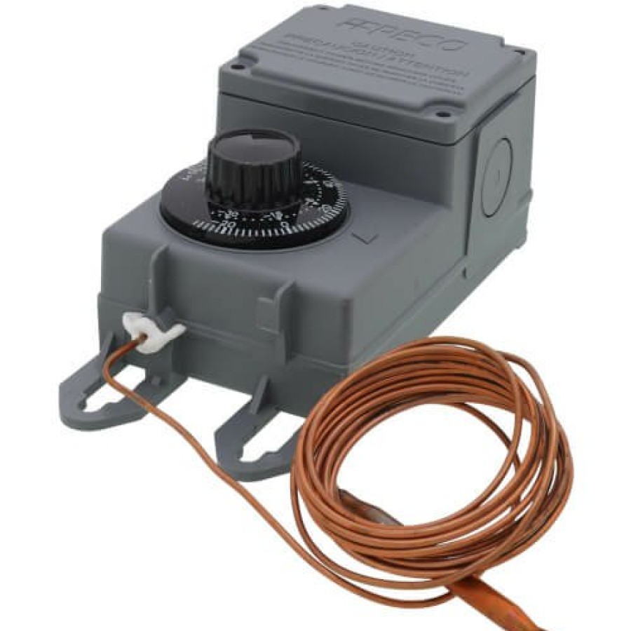 Thermostats Peco Controls | Line Volt Mechanical Thermostat W/ 8' Copper Remote Bulb (-30°F - 100°F)