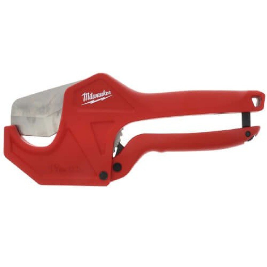 Plumbing Milwaukee Pvc Tools | 1-5/8" Ratcheting Pvc Pipe Cutter