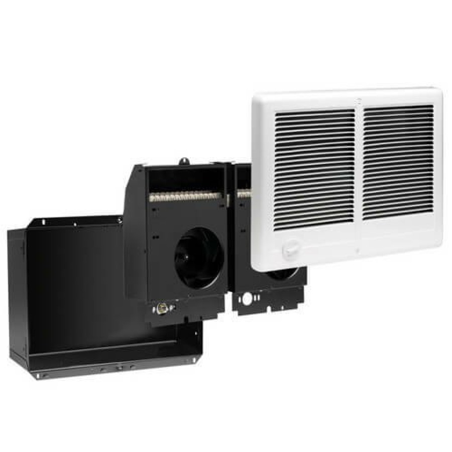 Heating Cadet Wall Heaters | Com-Pak Twin Plus White Wall Fan Heater, 4000/3000 Watt (240/208V)