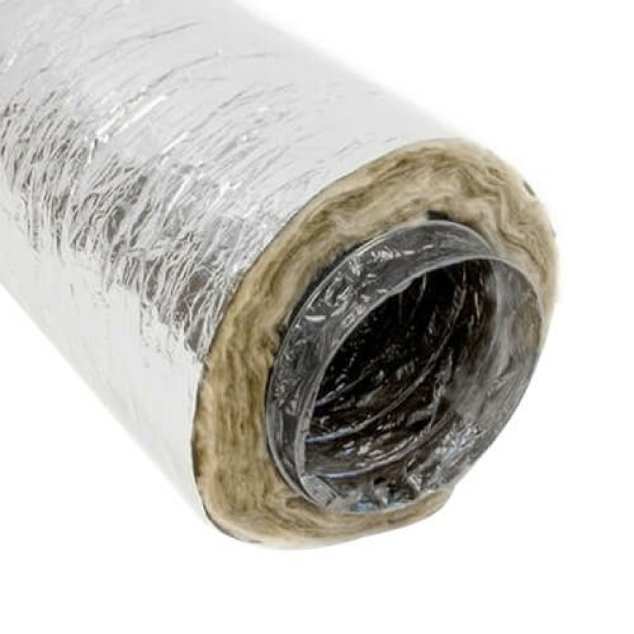 Hvac H&C Flex Metalized Jacket Air Ducts | 14" X 25' Fb216 Insulated Flex Duct (Silver Jacket)