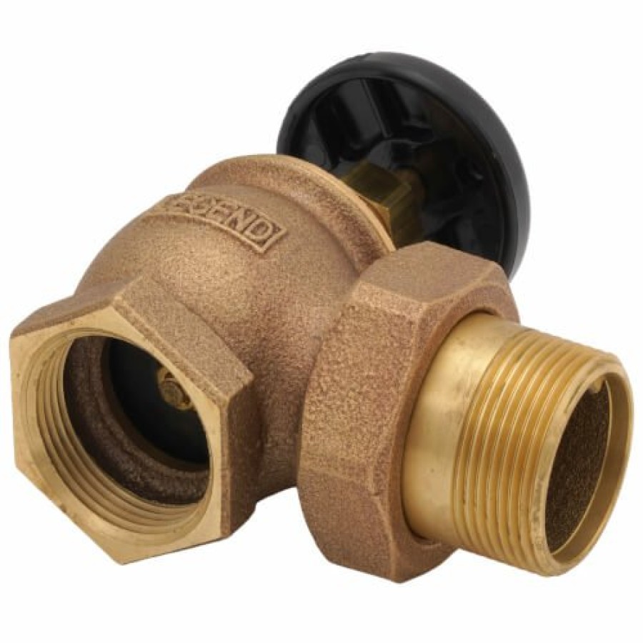 Heating Legend Valve Manual Radiator Valves | 1-1/4" T-431 (Fnpt X Mnpt) Bronze Steam Angle Radiator Valve