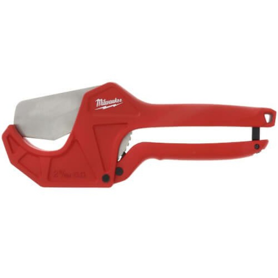 Plumbing Milwaukee Pvc Tools | 2-3/8" Ratcheting Pvc Pipe Cutter