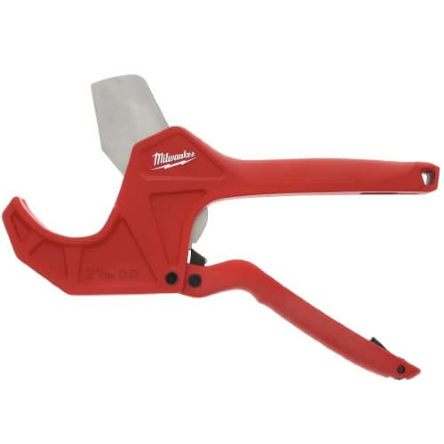 Plumbing Milwaukee Pvc Tools | 2-3/8" Ratcheting Pvc Pipe Cutter