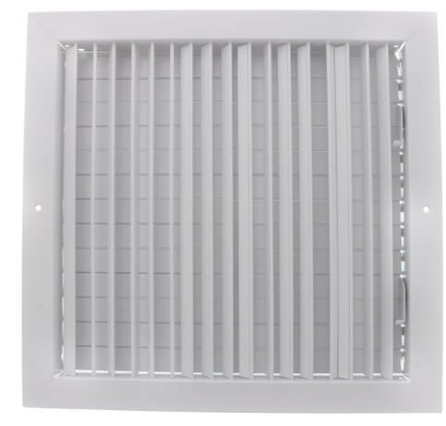 Hvac Hart & Cooley Commercial Registers & Grilles | 14" X 14" (Wall Opening Size) White Commercial Supply Register (821 Series)