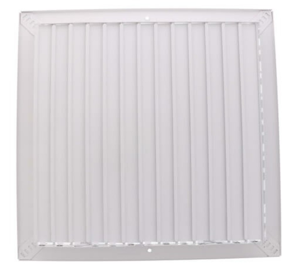 Hvac Hart & Cooley Commercial Registers & Grilles | 14" X 14" (Wall Opening Size) White Commercial Supply Register (821 Series)