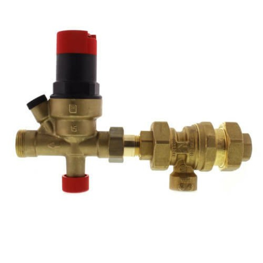 Heating Resideo Braukmann Combo Pressure Valves | 1/2" Fm911 Backflow Preventer & Boiler Fill Valve Assembly (Npt Or Sweat)