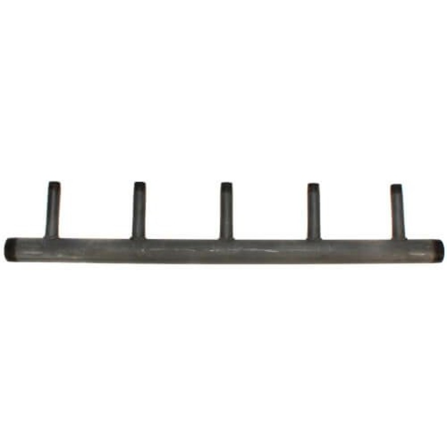 Heating Everflow Boiler Headers | 1-1/2" Black Steel Boiler Header With 3/4" Outlets (5 Branches)