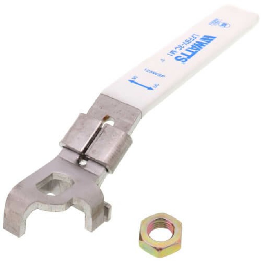 Plumbing Watts Replacement Ball Valve Handles | Lever Locking Handle Kit For 3" Threaded/Solder End - 3C M1 Series