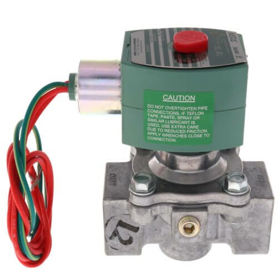 Heating Asco RedHat Combustion Solenoid Valves | 3/4" Normally Closed Gas Shutoff Valve, 24V (512,000 Btu)