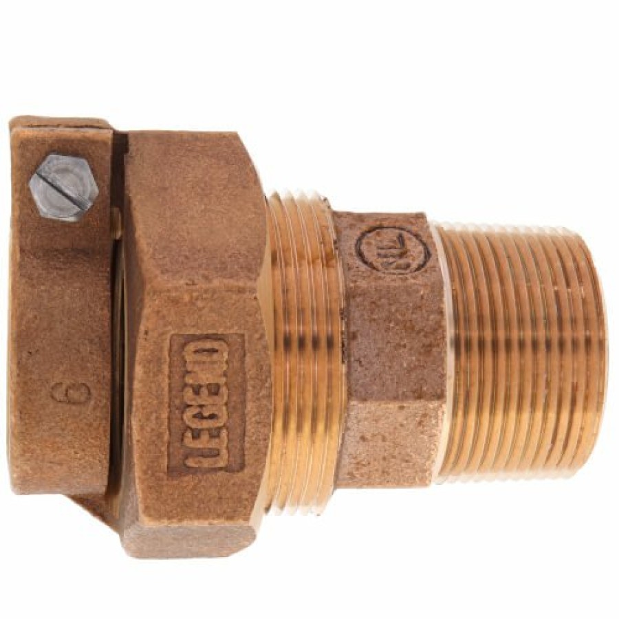 Fittings Legend Valve Water Service | 1-1/4" Pack Joint (Cts) X Mnpt Coupling - T-4300Nl (No Lead Bronze)