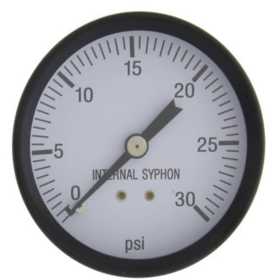 Heating Peerless Peerless Boiler Parts | 2-1/2" Round Steam Pressure Gauge, 0-30 Psi