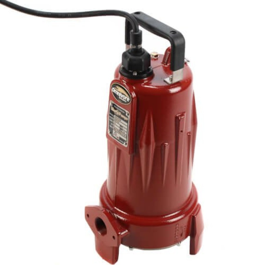 Plumbing Liberty Pumps Grinder Pumps | 2 Hp Manual Omnivore Grinder Pump - 208/230V - 25 Ft Cord