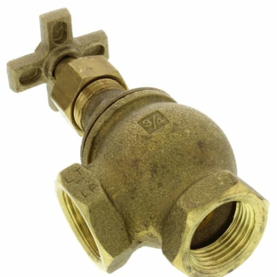 Plumbing Matco-Norca Globe Valves | 1-1/2" Threaded Brass Angle Globe Valve (Lead Free)