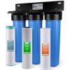 Plumbing iSpring Whole House Systems(Point Of Entry) | 3 Stage Whole House Water Filter System W/ 20" Sediment, Carbon Block, Iron/Manganese Reducing Filter