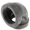 Plumbing Ward Cast Iron Fittings | 3" Black Cast Iron Steam 90° Elbow