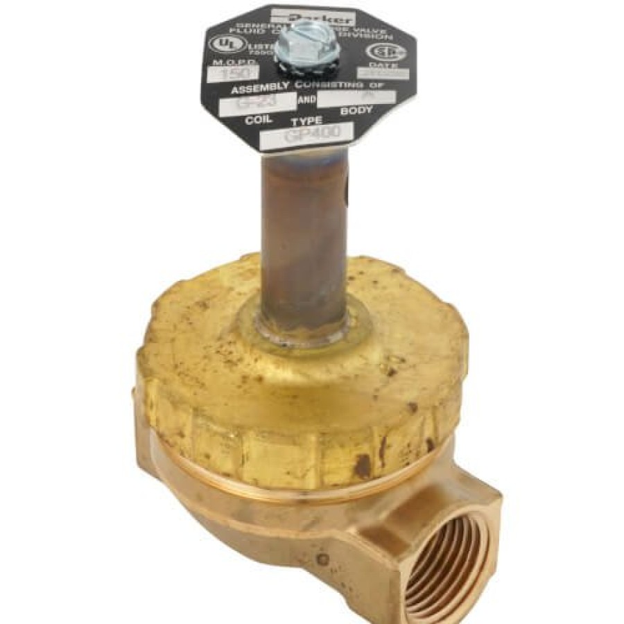 Valves Parker Hannifin Pilot Operated Solenoid Valves | 1/2" Gp400 Normally Closed General Purpose Solenoid Valve (3.35 Cv)