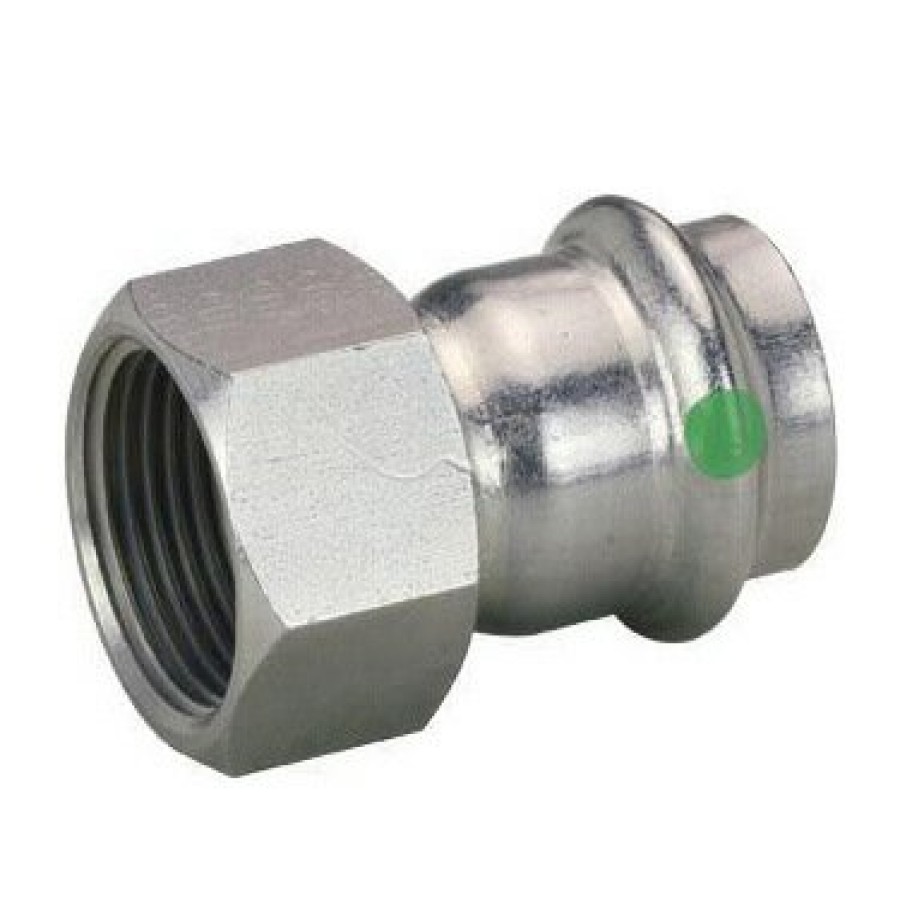 Plumbing Viega Propress 316 Stainless Steel Fittings | 1/2" Female Propress 316 Stainless Steel Adapter