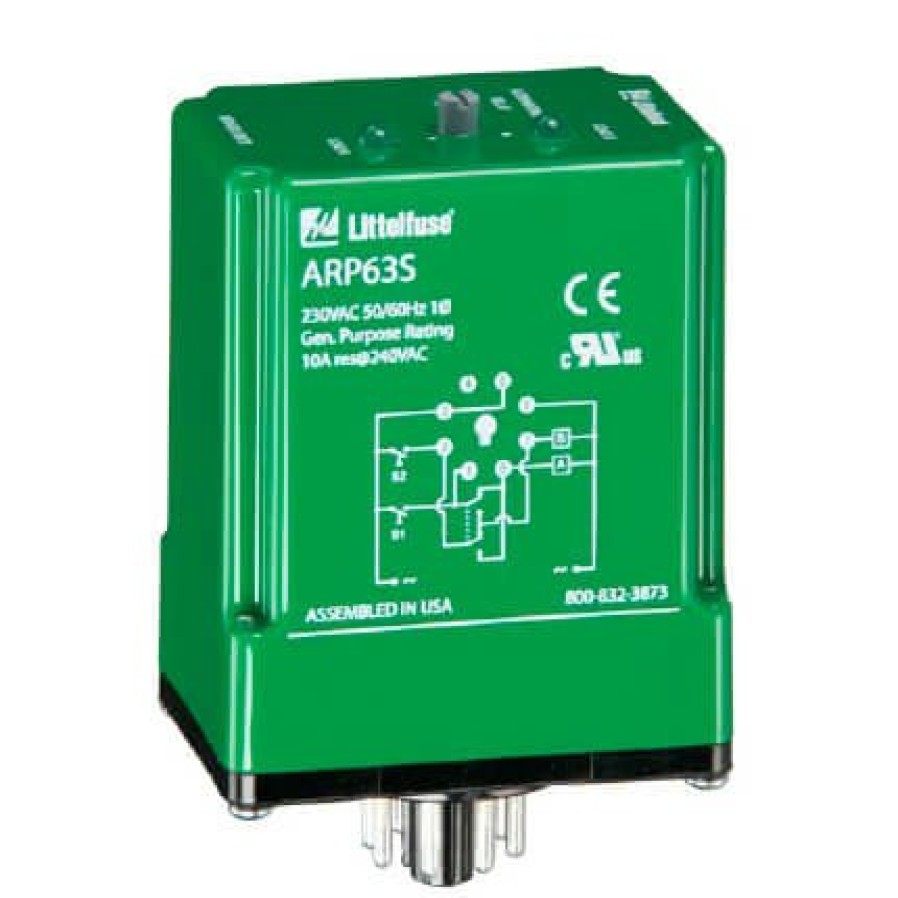 Electrical Littelfuse Relays | Dpdt 8 Pin Cross-Wired Alternating Relay (230V)