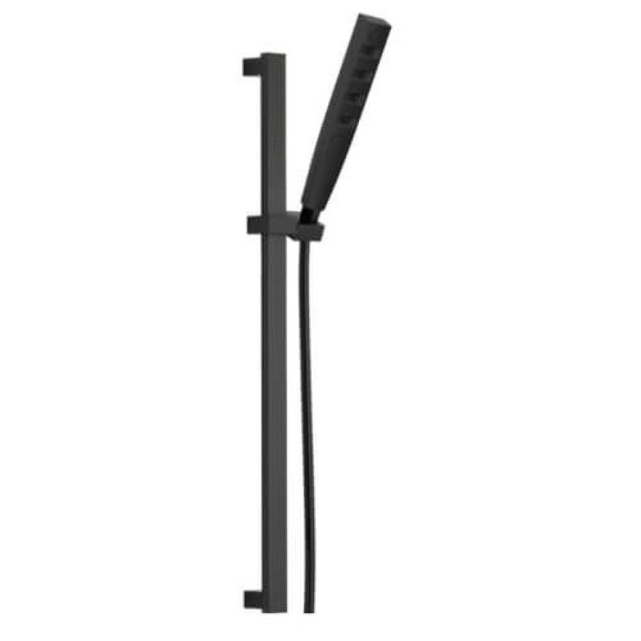 Plumbing Delta Showers | H2Okinetic Hand Shower 1.75 Gpm W/Slide Bar 4-Spray Pattern (Matte Black)