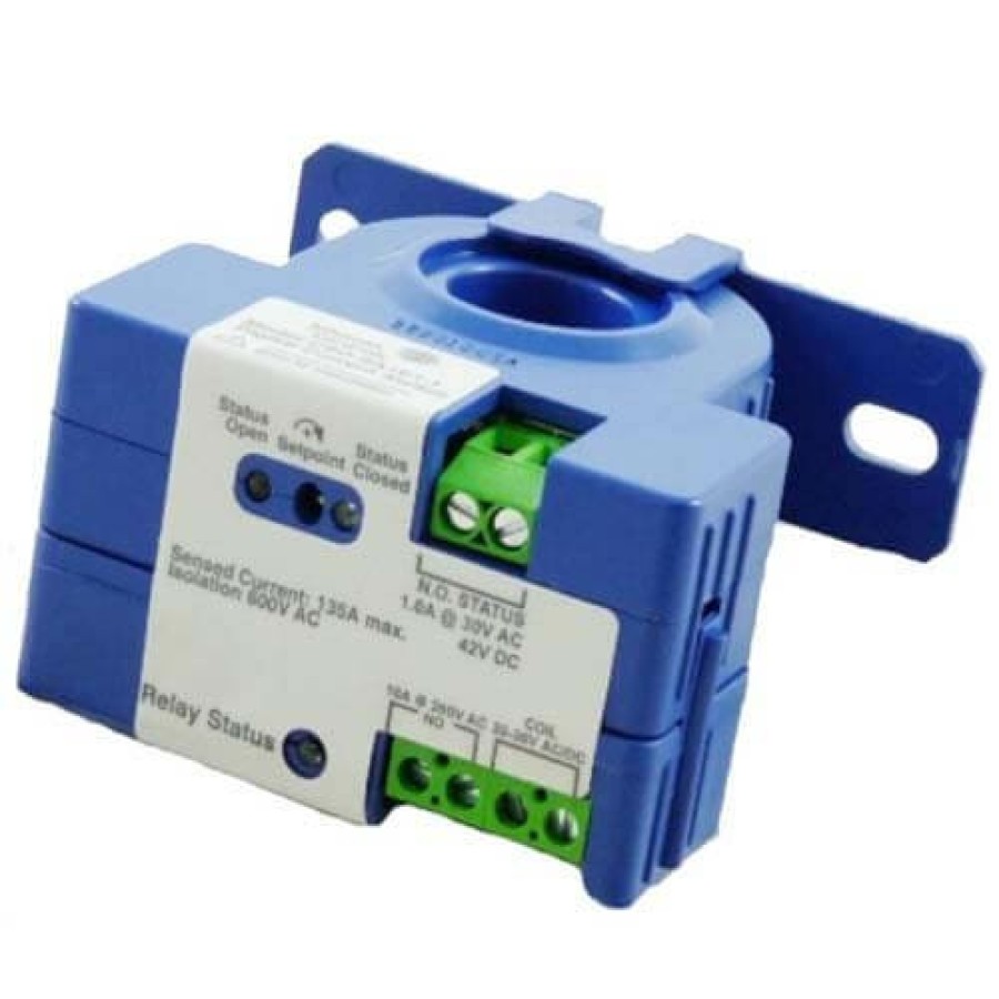 Electrical Johnson Controls Current Sensors | Current Sensing Relay, Solid Core With 24V Command Relay, Adjustable Setpoint 1.00 To 135A