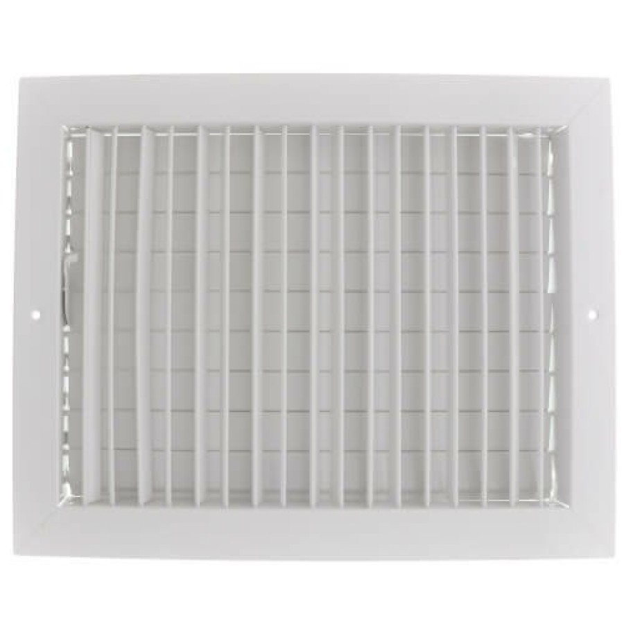 Hvac Hart & Cooley Commercial Registers & Grilles | 14" X 10" (Wall Opening Size) White Commercial Supply Register (821 Series)