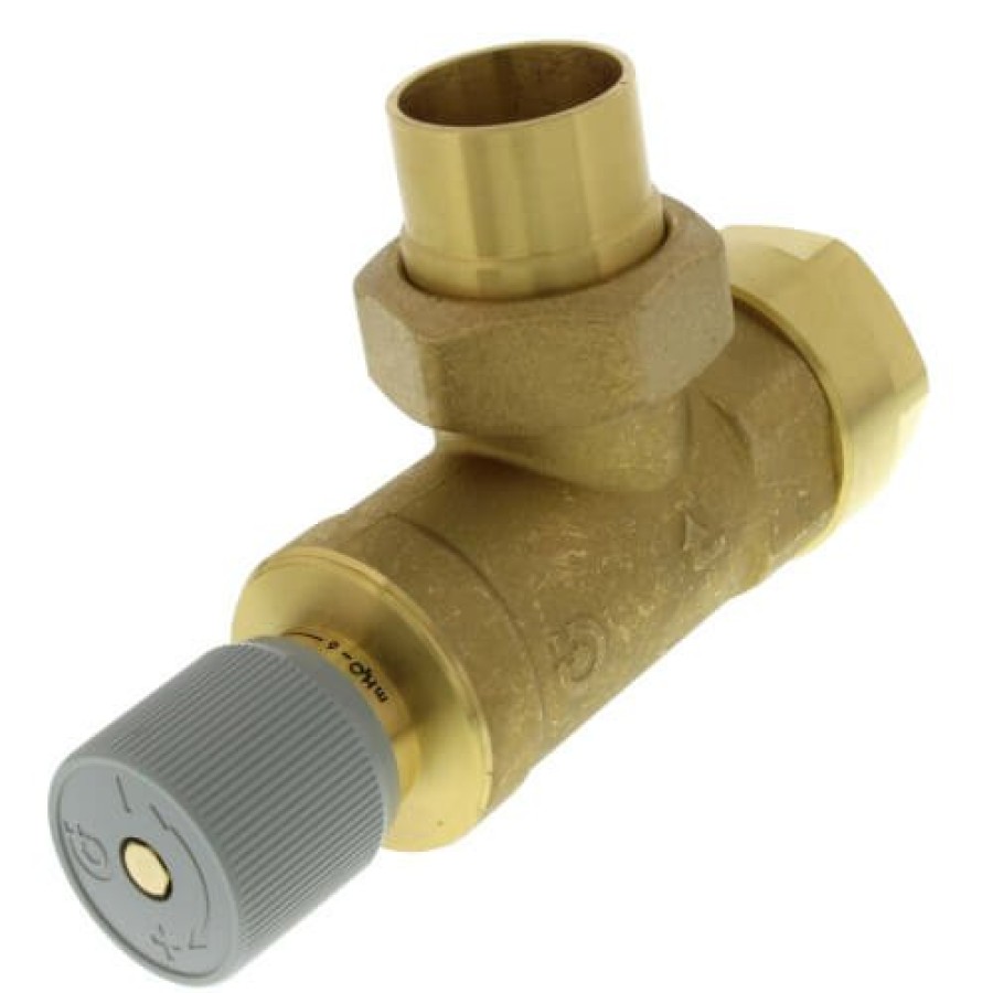 Heating Caleffi Differential Bypass Valves | 1-1/4" Npt Differential Bypass Valve With Sweat Outlet