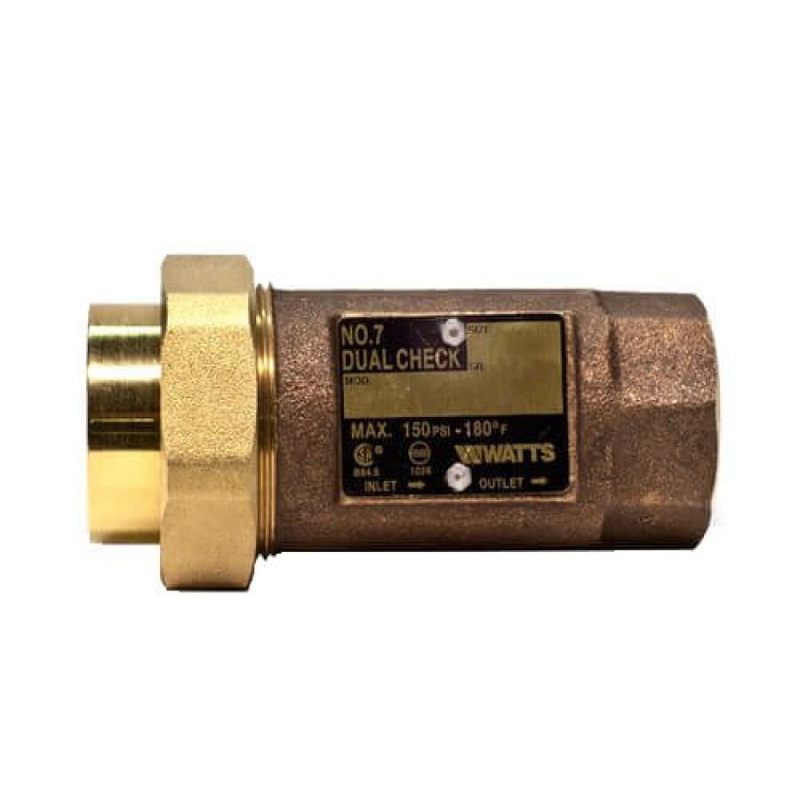 Plumbing Watts Dual Checks | 3/8" Lf7C Dual Check Valve