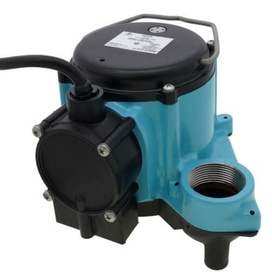 Plumbing Little Giant Sump Pumps | 6-Cia, 1/3 Hp, 46 Gpm At 5 Ft Head - Automatic Submersible Sump Pump, 10 Ft Power Cord