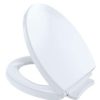 Plumbing TOTO Toilet Seats | Softclose Round Toilet Seat W/ Classic Lid (Cotton White)