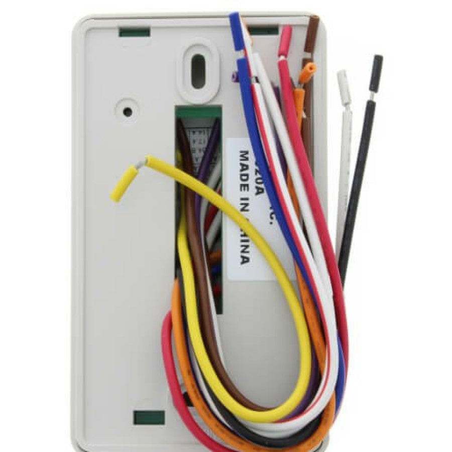 Thermostats Peco Controls | 3 Speed Fan Coil Heat/Cool/Off Programmable Thermostat W/ Wire Leads & 2 Covers (White)