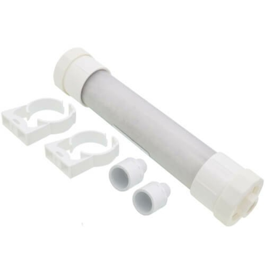 Hvac Neutra-Safe | 2" Clear Tube Condensate Neutralizer W/ Media Filled Sack, Pvc Adapters, & Snap-In Brackets (220,000 Btu/Hr)