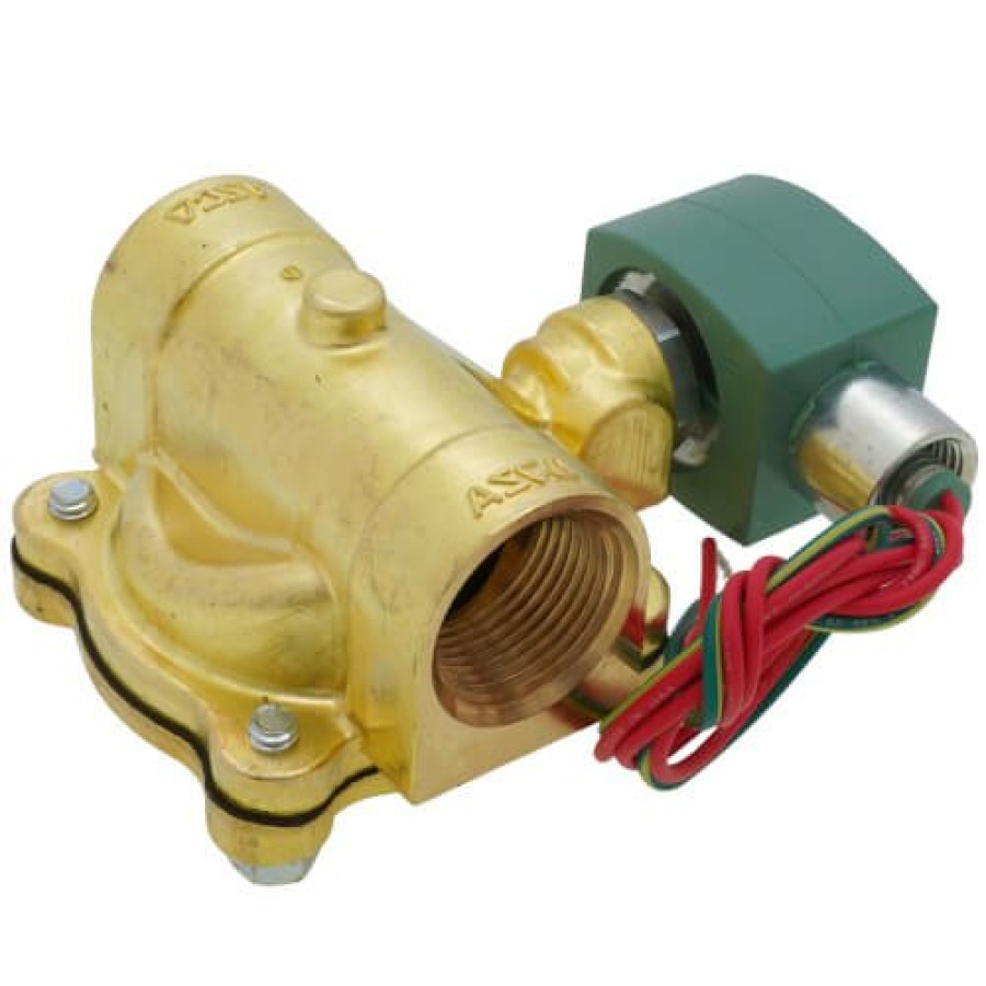 Valves Asco RedHat Pilot Operated Solenoid Valves | 1" Normally Closed Solenoid Valve, 13 Cv (120V)