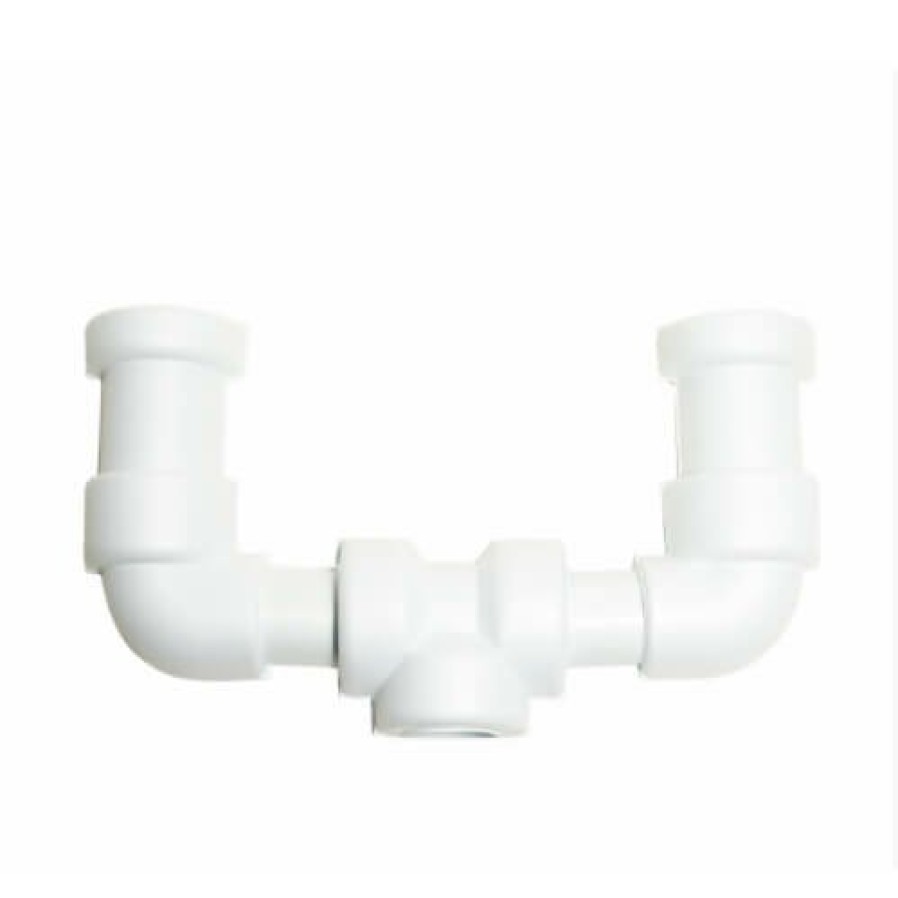 Plumbing Oatey Lavatory Tubular Covers | Universal Plastic And Brass Center And End Outlet Waste Cover Kit