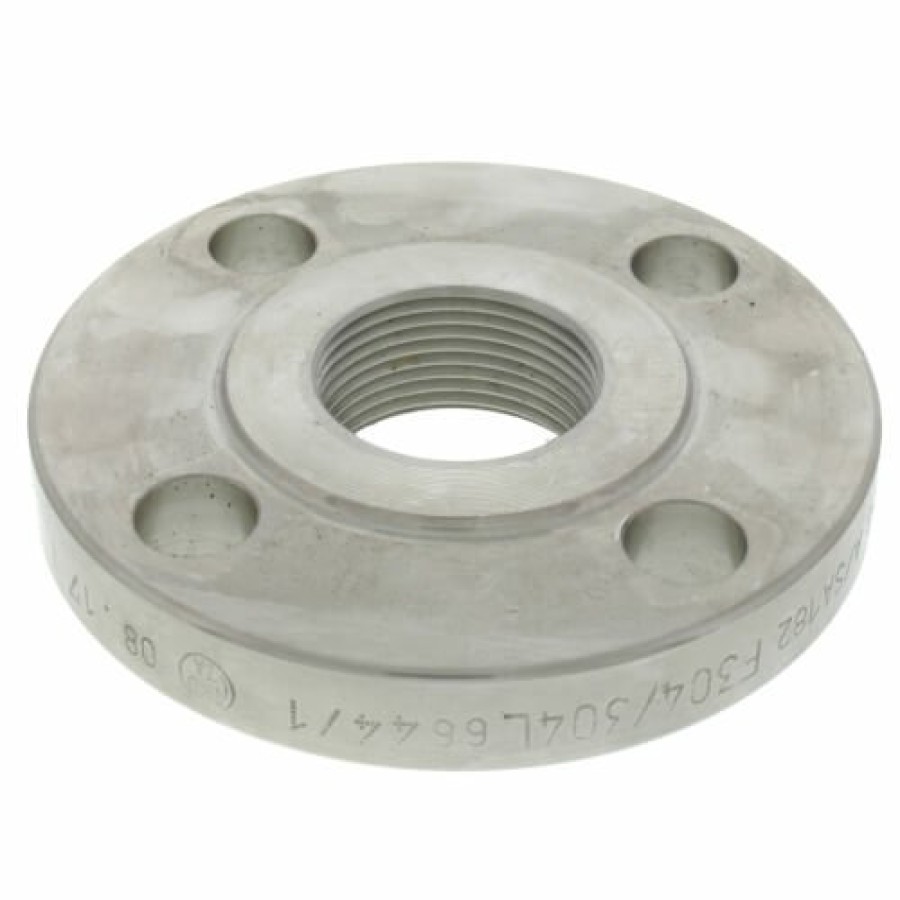 Plumbing Merit Brass Stainless Steel Ansi Flanges | 1-1/4" Stainless Steel Ansi Rf Threaded Flange