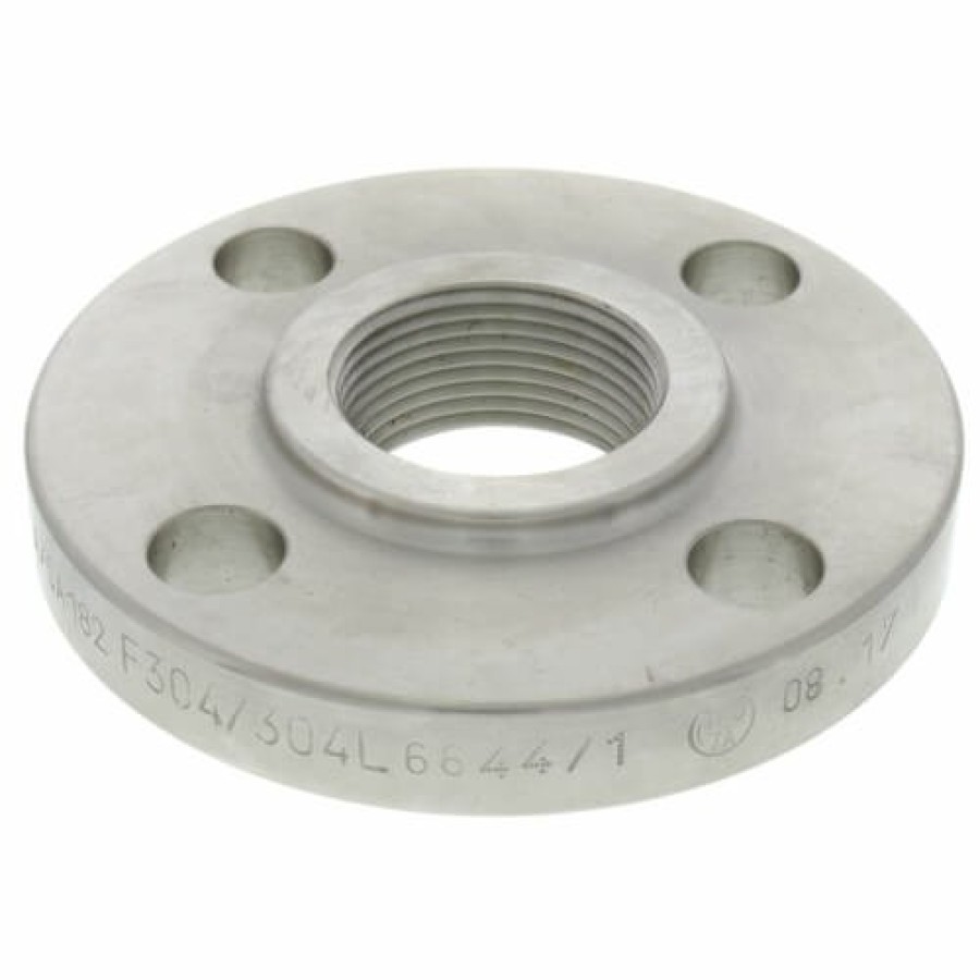 Plumbing Merit Brass Stainless Steel Ansi Flanges | 1-1/4" Stainless Steel Ansi Rf Threaded Flange