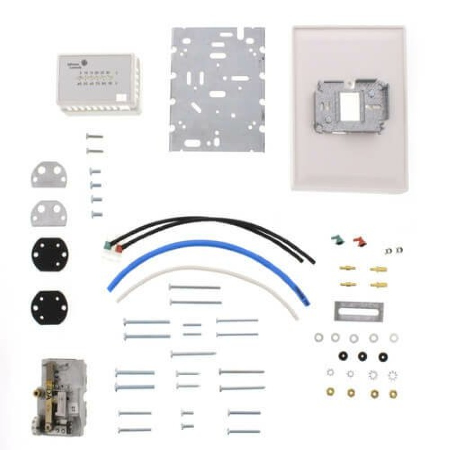 Thermostats Johnson Controls | Direct Acting Pneumatic Horizontal Mount Thermostat W/ Cover And Conversion Kit (White)