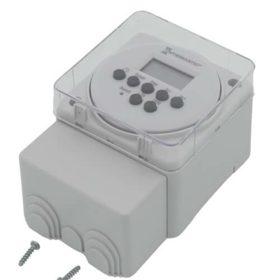 Electrical Intermatic Electronic Time Switches | One-Circuit Electronic Time Switch, 15A, Spdt Din Rail/Surface Mounting (120-277V)